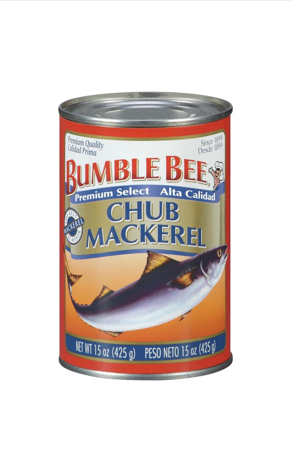 BUMBLE BEE CHUB MACKEREL 12/15 – A & D Wholesale 716